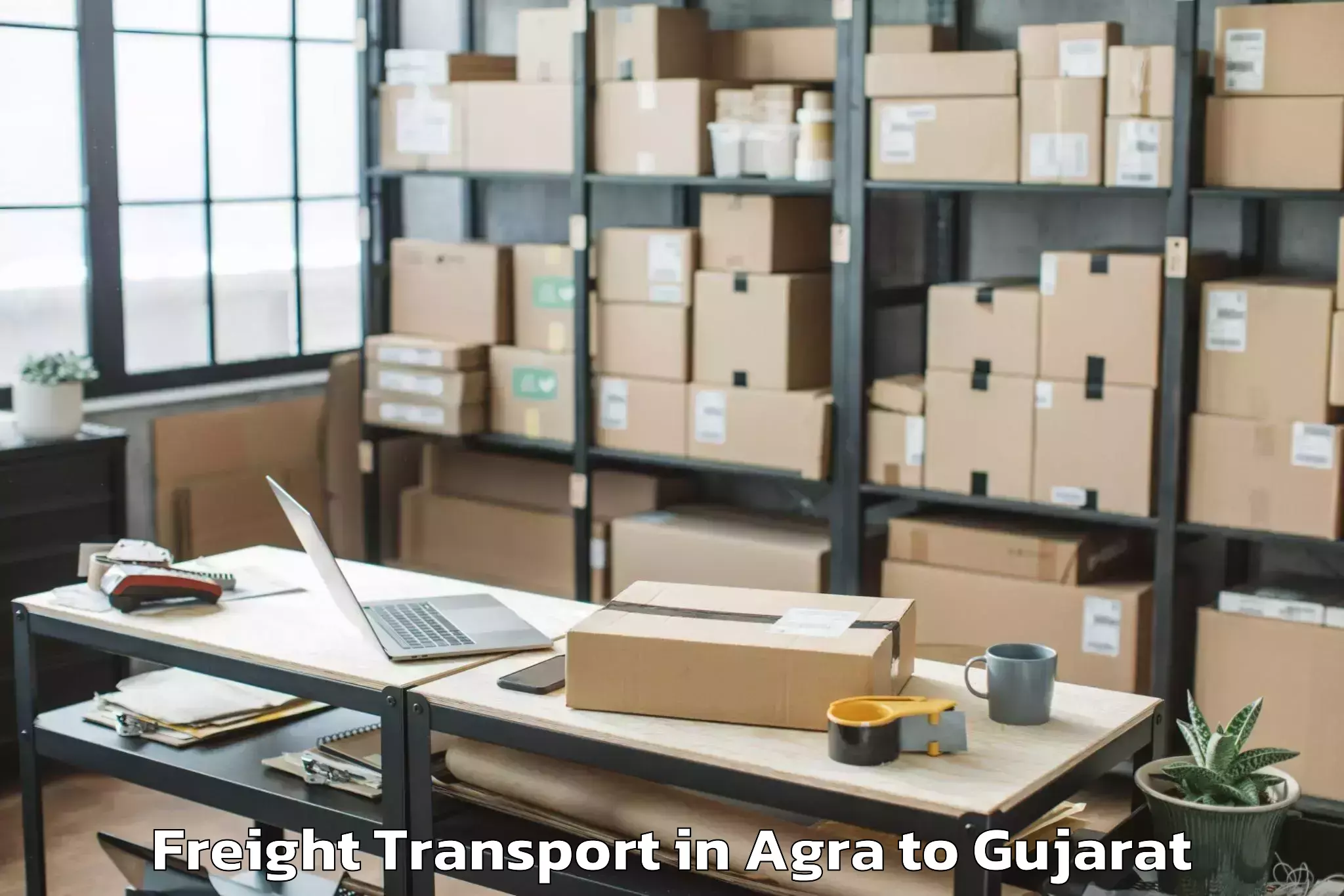 Agra to Vallabhipur Freight Transport Booking